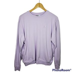 Fila Crewneck Sweater Lilac Purple Pastel Loungewear 💜 size large